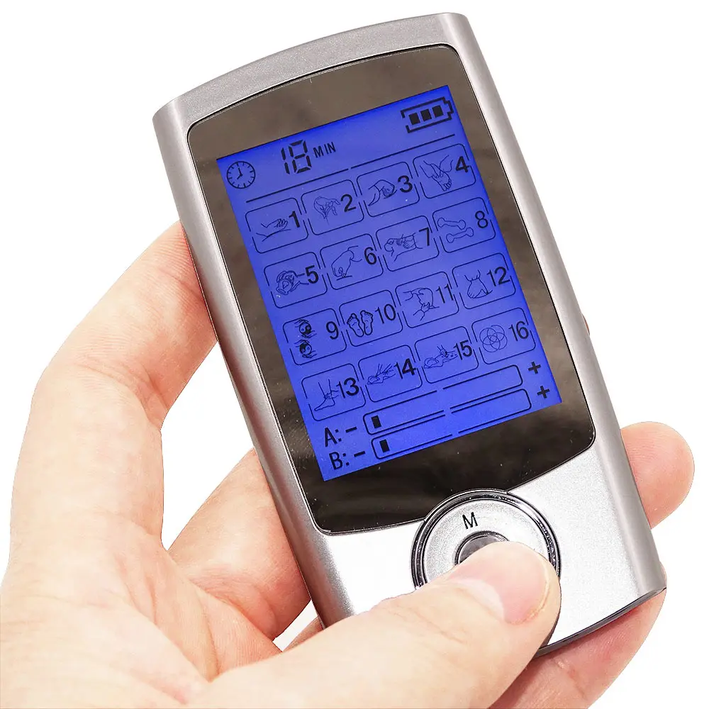 

MINI 16 mode Electric EMS Tens Machine Acupuncture Body Massage Digital Therapy Massager Muscle Stimulator Electrostimulator
