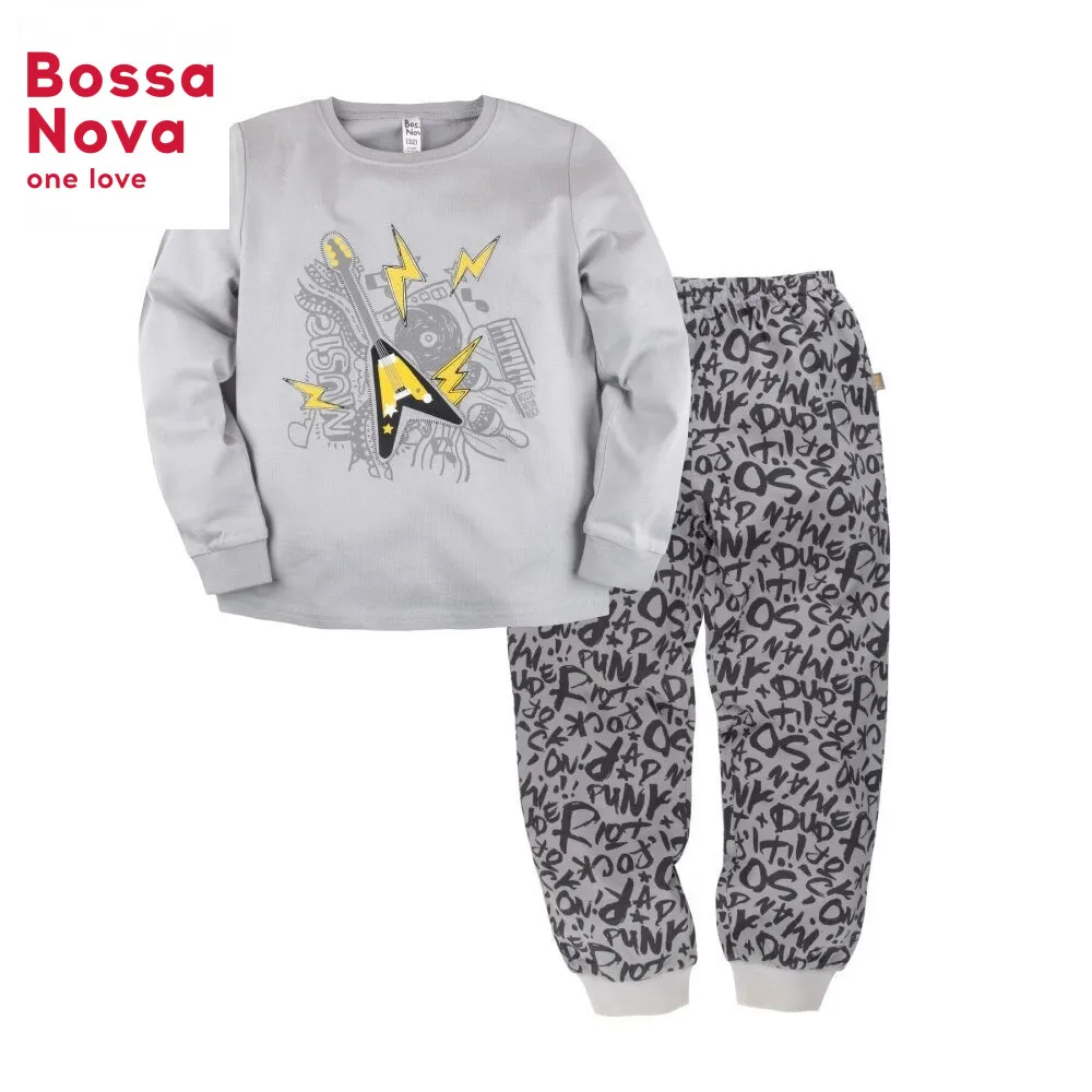 Пижама джемпер+брюки для мальчиков 'Маэстро' BOSSA NOVA 356У 161|Комплекты пижам| |