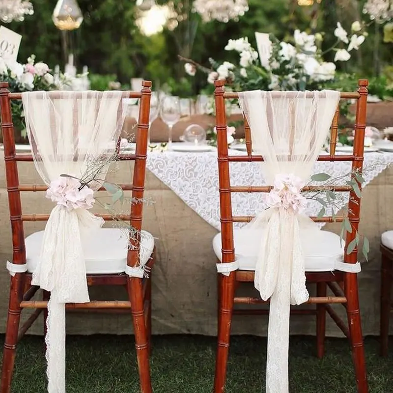 

Fabric Crystal Tulle White Spool Sheer Organza Tulle Fabric for Wedding Tulle Arch Decoration Birthday Party DIY Chair Sashes