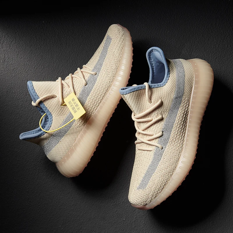 

Voit Coconut 350v2 Linen Cream Woven Hollow Popcorn Sports Running Men's Trend