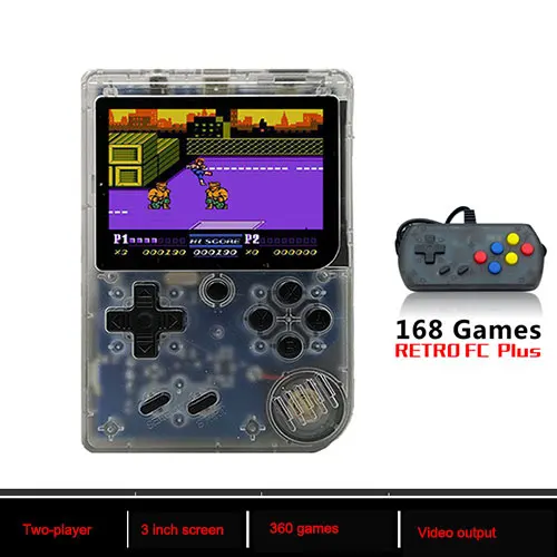Игрушки для мальчиков игра Ретро игровая консоль обновление 256 м 168/360 игры с джойстиком ТВ выход для gameboy