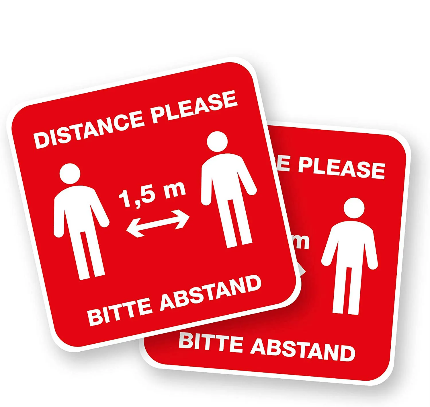 

High quality stickers, distance, self adhesive, leave blank, wall stickers, wall stickers, warning tips, corona, distance