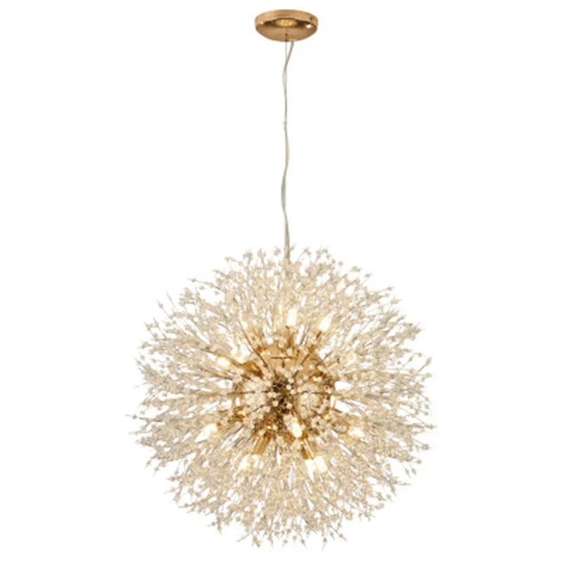 Скандинавский минималистичный креативный Хрустальный люстра в форме одуванчика