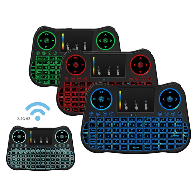 For Xbox 360 PS3 PC Computer 1pc Portable Colorful Backlight Wireless Keyboard Ergonomically Handheld Design Keypad Pohiks - купить по