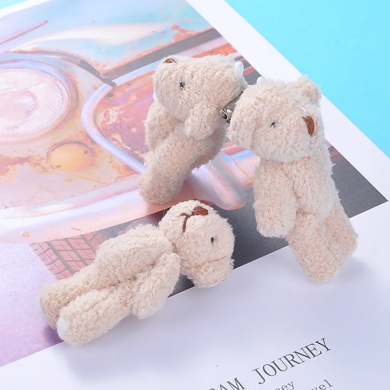Мини милый мультяшный Мишка кролик брошь игрушки животное Шипованная игрушка