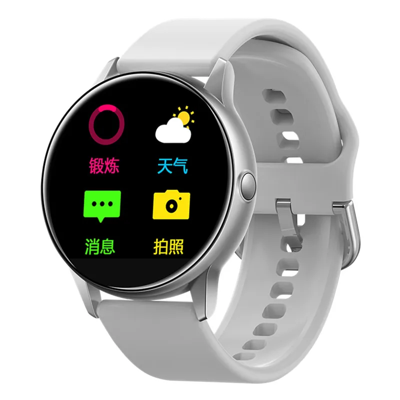 white Letike женские часы C009 AI модные часы Smart watch ips изогнутый цветной экран полный экран сенсорный Водонепроницаемый плавательный Фитнес трекер - Цвет: white