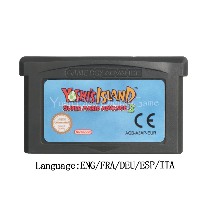 Картридж для игровой консоли Nintendo GBA карта Yoshis Island Super Мари Advance 3 европейская