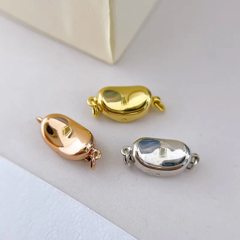 

Clasps For Jewelry Making Fastening Accessories 925 Silver Plating Cubic Zirconia Clasps For DIY Pearls Necklace Bracelet Clasp