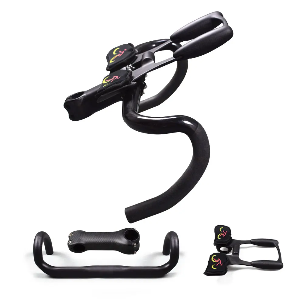 УГЛЕРОДНЫЙ велосипедный руль Углеродные Грипсы для велосипеда шоссейного