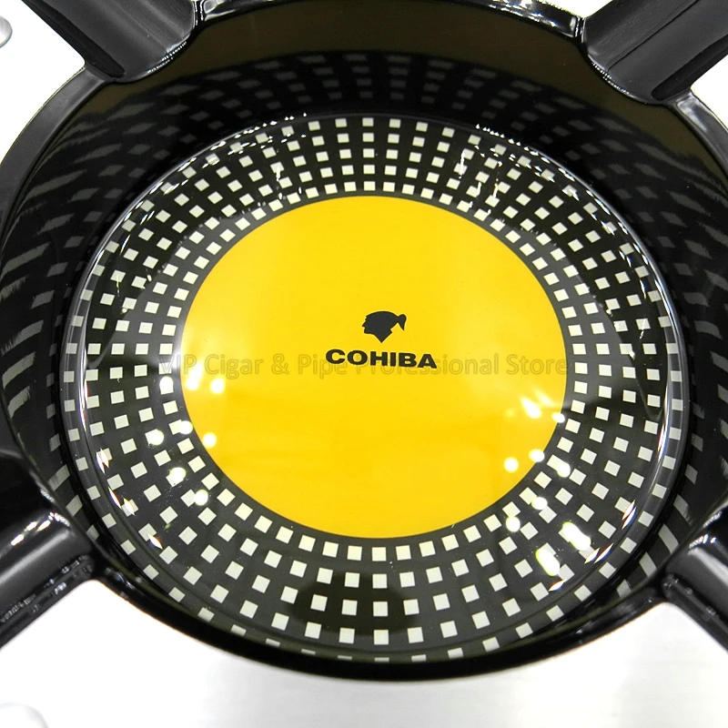COHIBA квадратный красного дерева сигары металлическая пепельница Роскошные