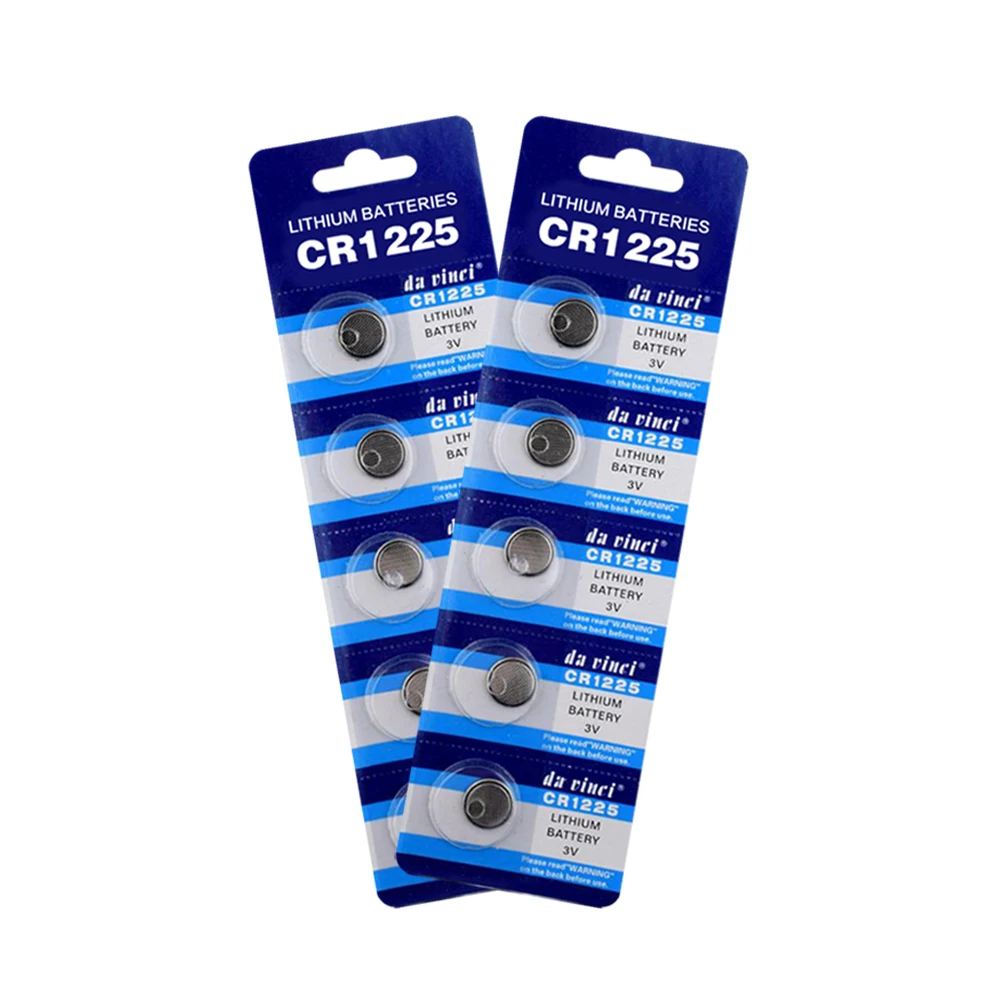 

10pcs CR1225 Button Coin Lithium Batteries LM1225 BR1225 ECR1225 KCR1225 Li-ion Battery For Watch Toys Electronic Instrument