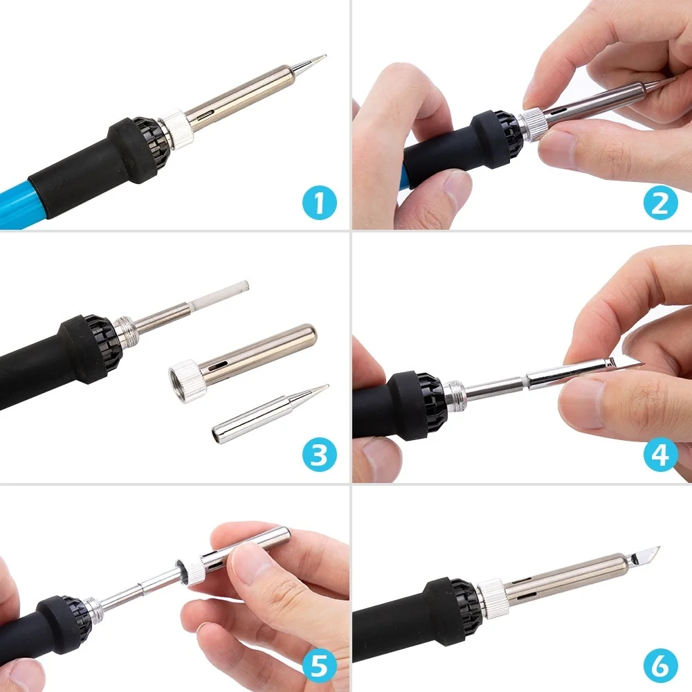 Электрический паяльник с регулируемой температурой 60 Вт электрическая