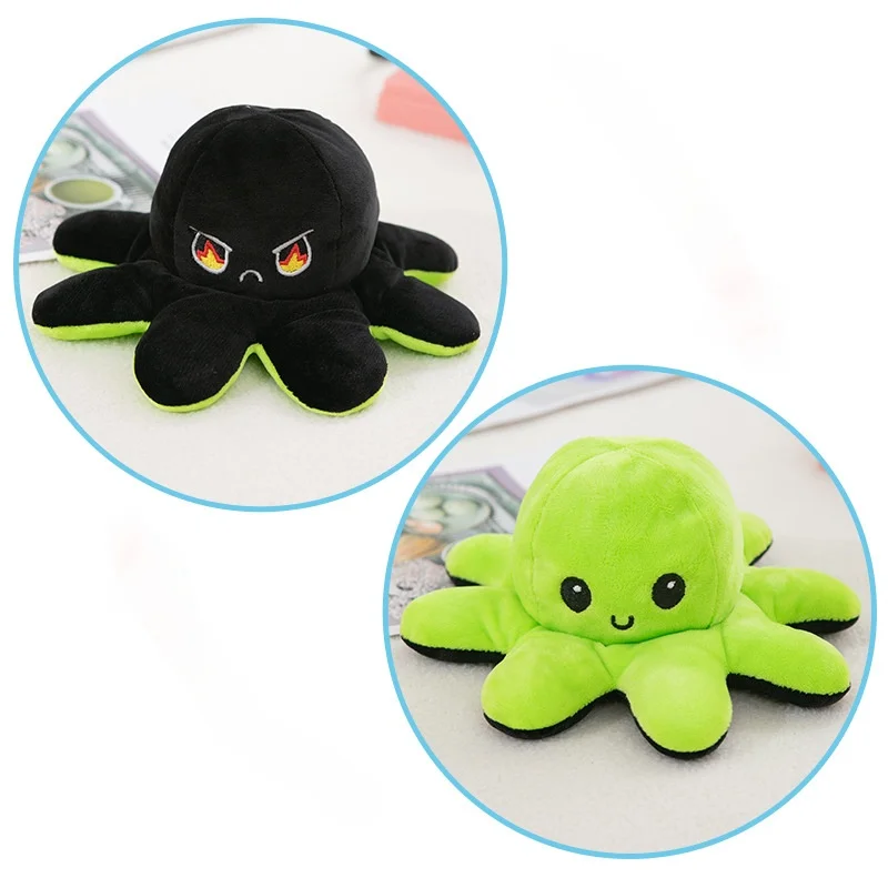 

INS hot style cute dolls PP cotton filled colorful face changing toys Plush dolls gift