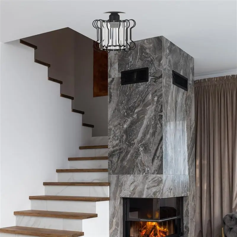 

1Pc Balcony Ceiling Lamp Decorative Corridor Light Porch Lamp Ornament (Black)