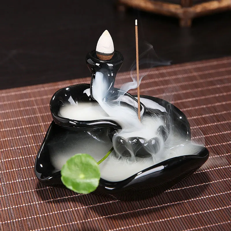 Ceramic Backflow Incense Burner Base Home Decorations Waterfall Back Flow Holder and Cones mix Listing | Дом и сад