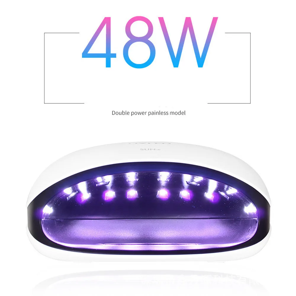 48 Вт лампа для ногтей инфракрасная интеллектуальная индукция 36 LED/UV двойной