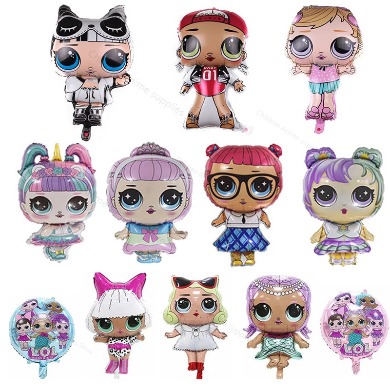 LOL Surprise Dolls 18inch Anime Figure Balloon Toys Party Room Dcorations Foil Balloons Toy Kids Girl Lols Toys Birthday Gifts