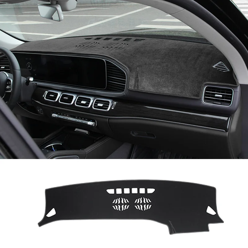 black 1pcs Защитный светильник для Mercedes gle w167 gle gle 350/amg 450 500e amg аксессуары для интерьера - Название цвета: black 1pcs