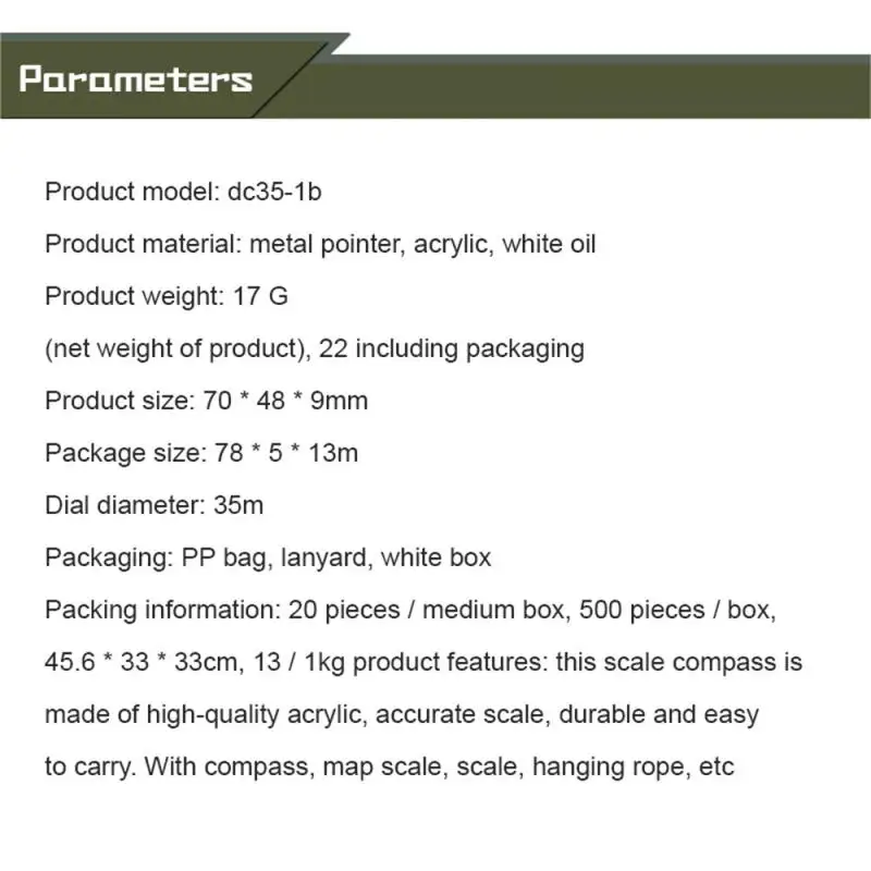 

Outdoor Camping Hiking Transparent Plastic Compass Compass Proportional Footprint Travel Military Compass Tools Travel Kits