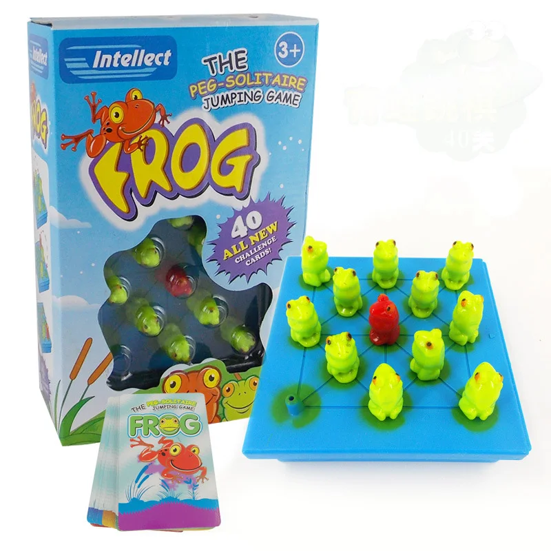 

Frog Education Board Game Family/Party/Friends 3-7 Years Old Jumping Game Best Gift for Children Funny Intellect Game