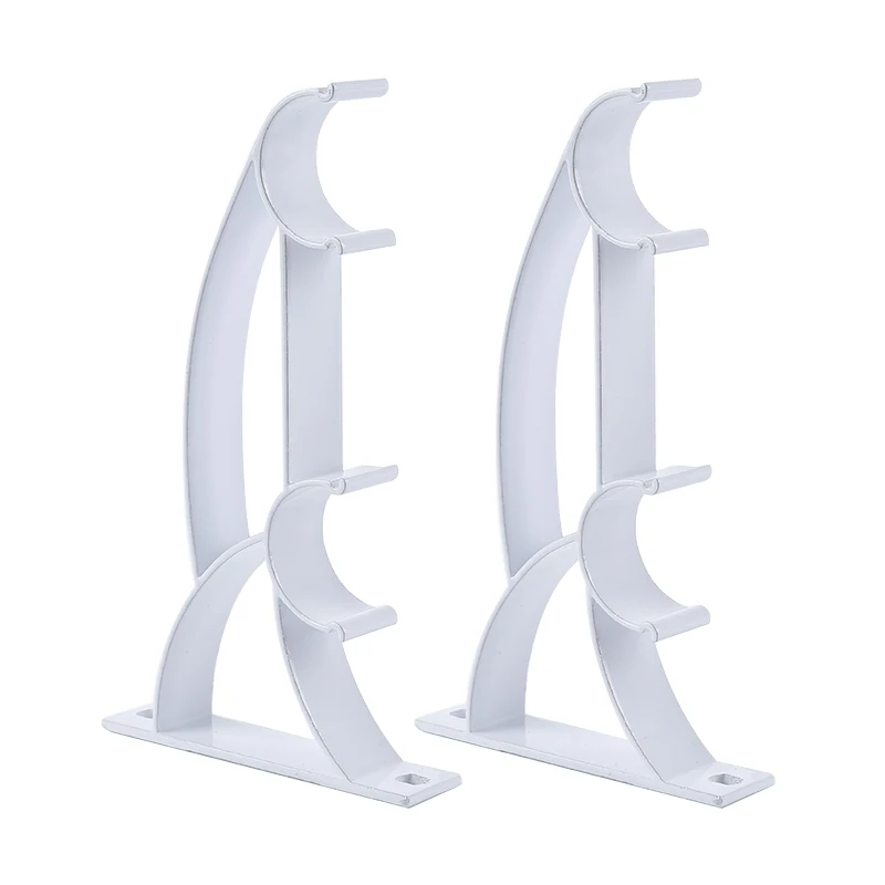 Кронштейн для драпировки с двумя стержнями 2 шт.|Фурнитура оформления витрин| |