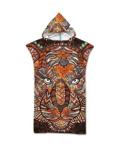 75*140 см микрофибры гидрокостюм изменение халат пляжное пончо Полотенца с