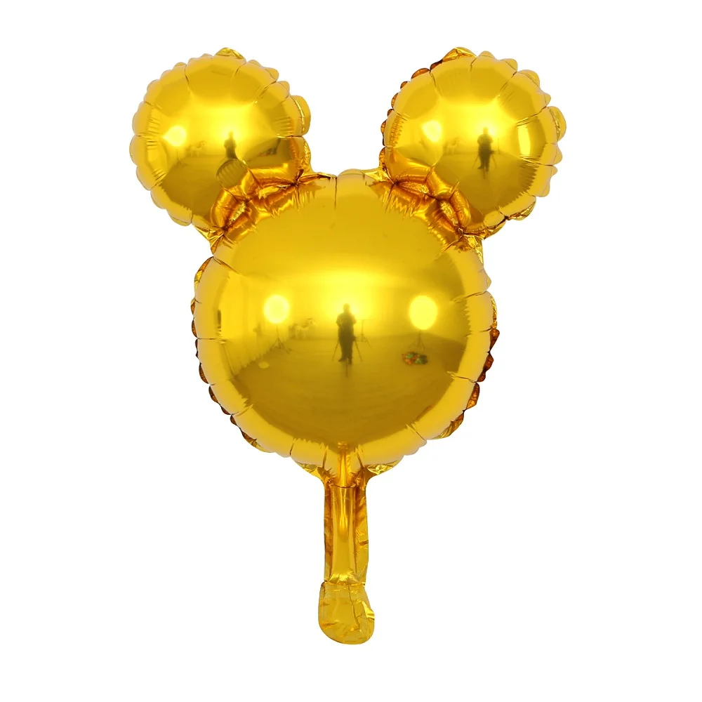 50 шт. мини шар с мультяшной головой золотой розовый синий воздушный украшение для