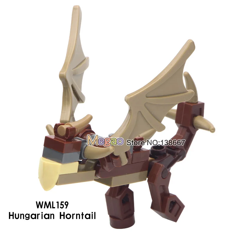 50 шт./лот строительные блоки Фантастическая Новая серия фильмов Thunderbird Hugarian Horntail