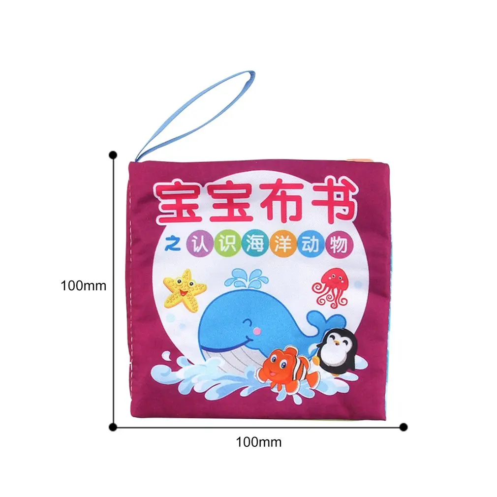 

Soft Cloth Book Colorful Cartoon Printed English Reading Book Toys Baby Kids Child Early Educationa Toy Anti-tear Recognize Gift