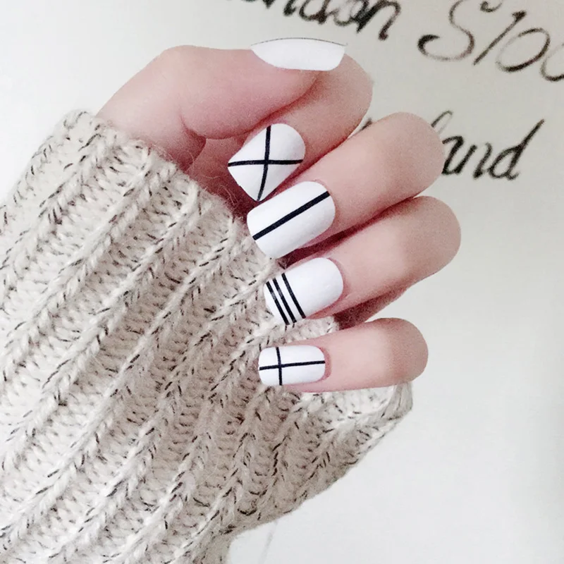 Горячая продажа 24 шт./компл. поддельные ногти квадратного типа Свадебные невесты