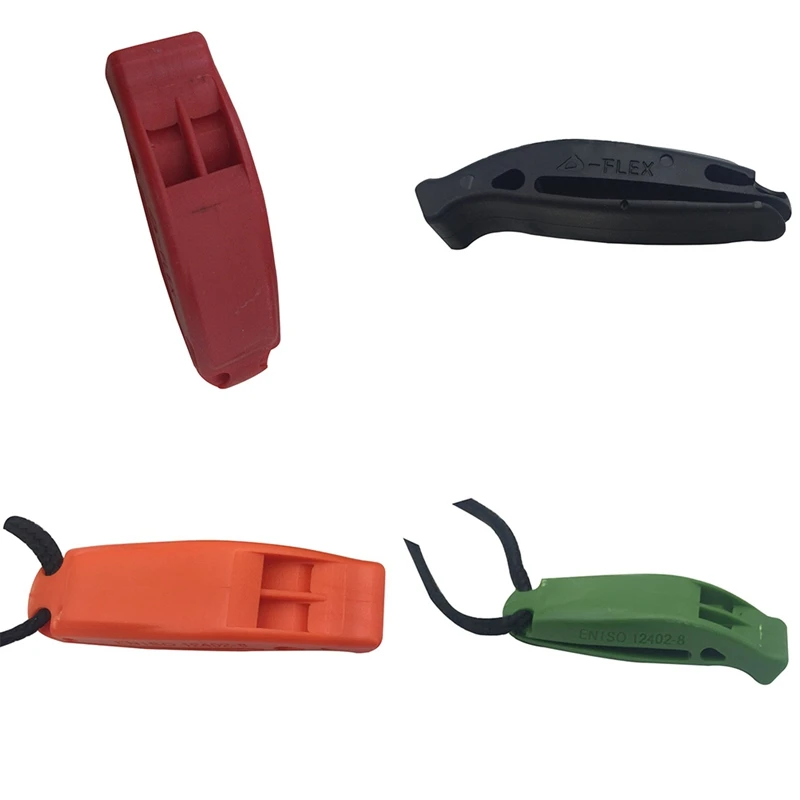 

2018 Dual Band Outdoor Sports Survival Whistle Lifesaving Emergency SOS Whistle Cheerleader Cheer Cheerleading With Rope