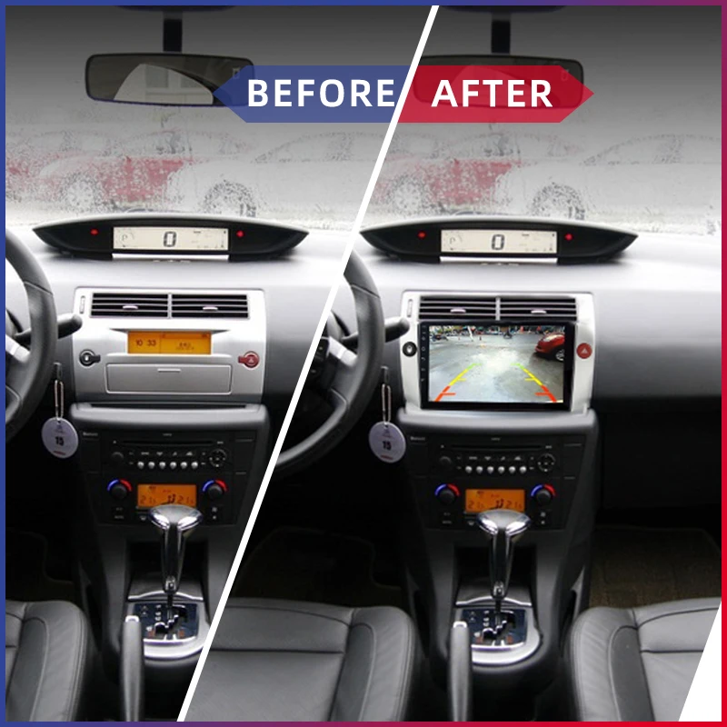 Автомагнитола для Citroen C4 C-Triumph C-Quatre 2004-2009 мультимедийный видеопроигрыватель No 2 Din
