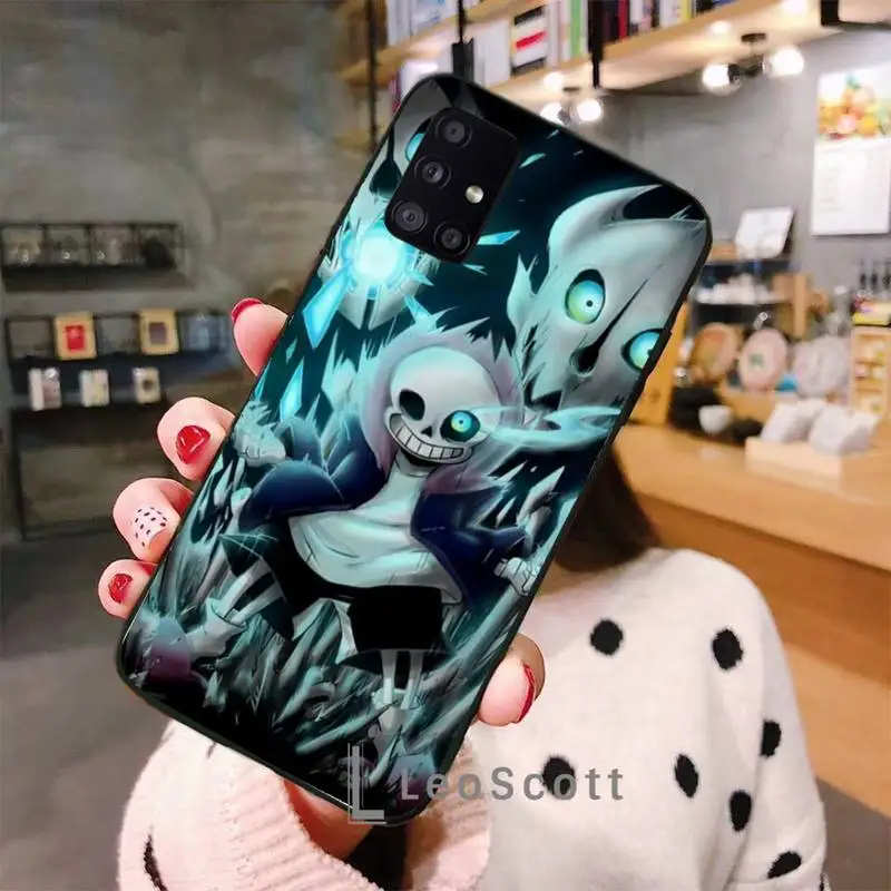 

undertale sans doggo Phone Case For Samsung A50 A51 A71 A20E A20S S10 S20 S21 S30 Plus ultra 5G M11