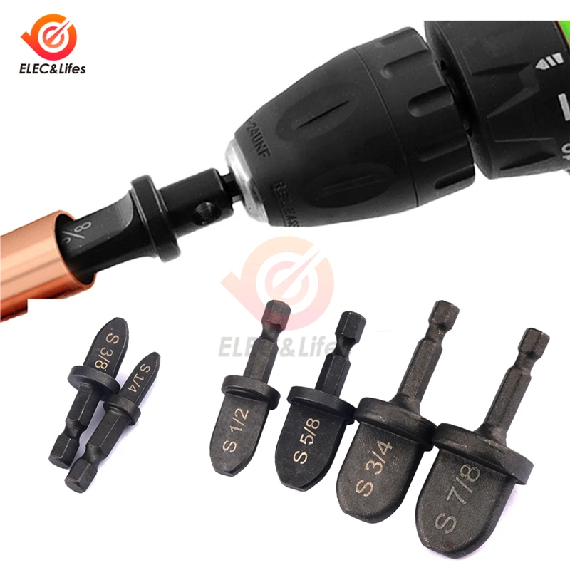 

3/4 5/8 1/2 3/8 1/4 7/8 дюйма, расширитель труб с шестигранной ручкой, кондиционер воздуха, инструмент для развальцовки, для электродрели