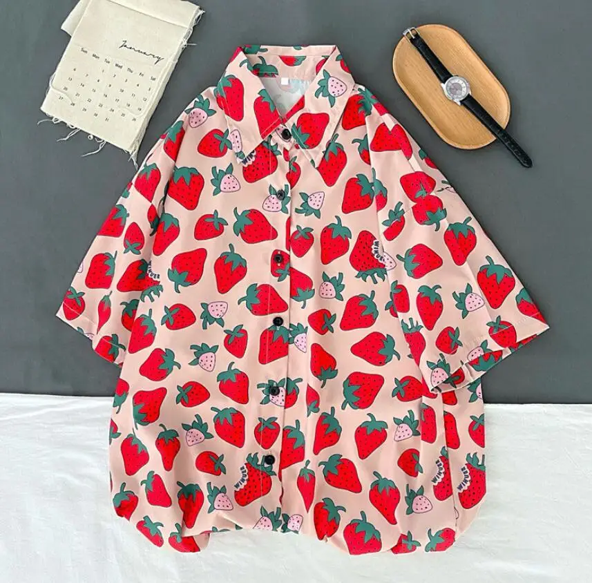 Сладкий ветер летнее платье с принтом в виде клубники повседневная все-матч
