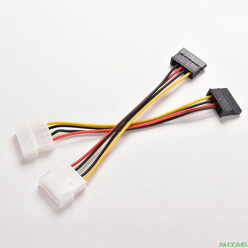 

1 шт. 4-контактный IDE Molex к 15-контактному серийному кабелю адаптера SATA жесткого диска ATA