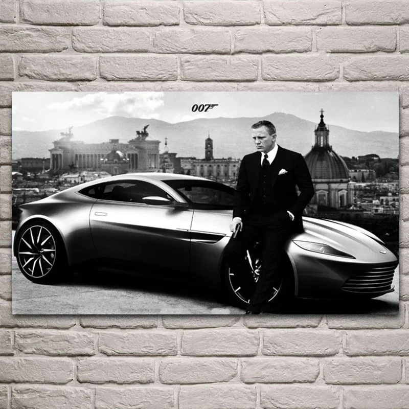 

Agent Bond Black And White Movie Poster And Prints Daniel Craig Film Picture On Canvas Wall Art Painting For Home Decoration
