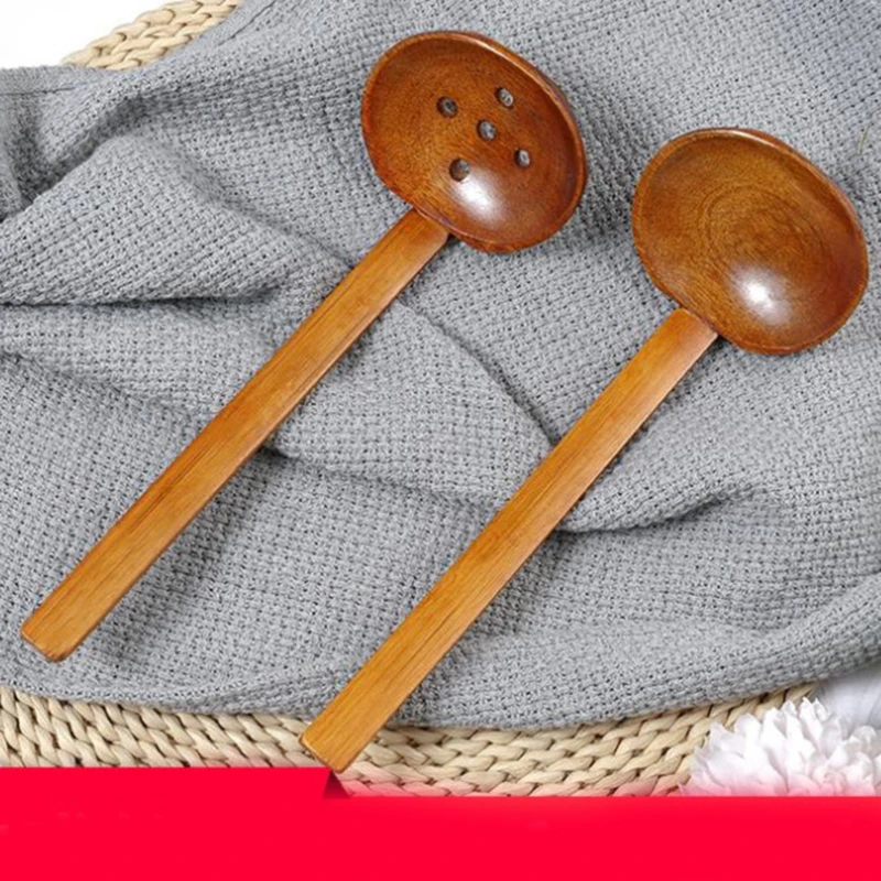 

1 шт., кухонная деревянная ложка с длинной ручкой