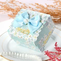 10pcs wedding favor and sweet gift bags candy dragee baptism box packaging baby shower birthday chocolate wrapping paper bags