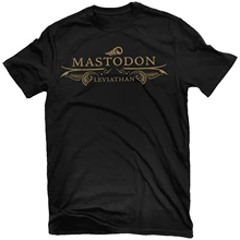 Новый логотип MASTODON (Левиафан) футболка! Relapse Records футболка для