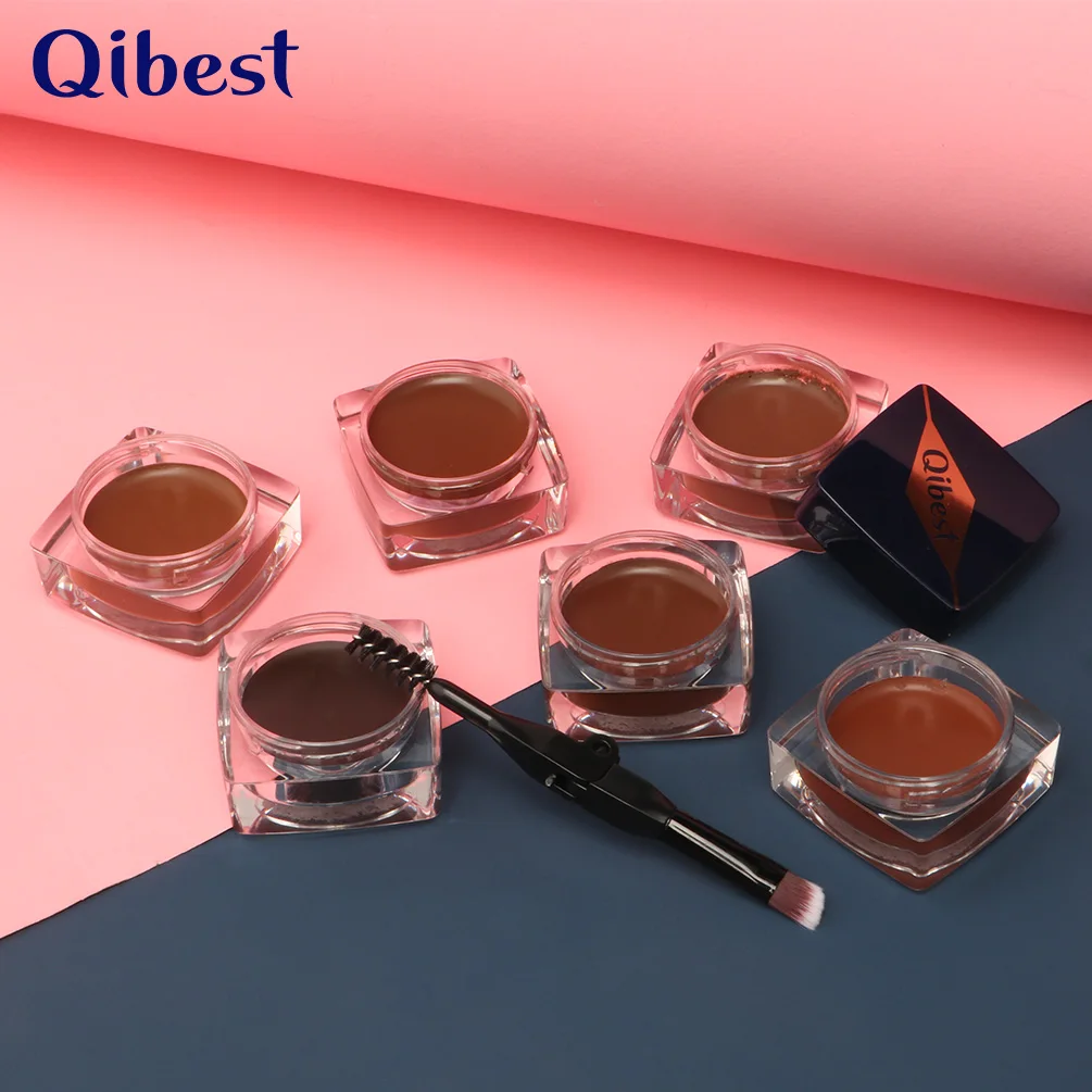 Профессиональный усилитель бровей QiBest 6 цветов водонепроницаемый гель для