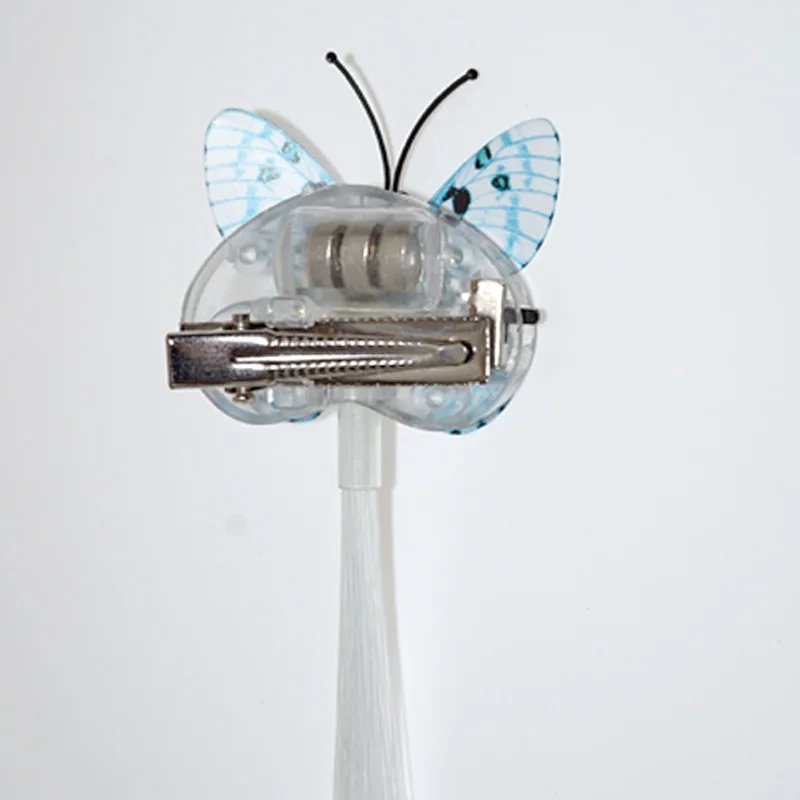 Pelo de mariposa brillante trenzado, luces de Navidad de colores, fiesta, concierto, Festival de bodas, decoraci&oacute;n de fiesta que brilla en la oscuridad-4