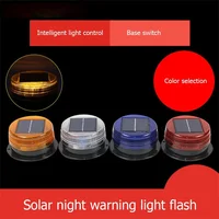 Solar Power Warning Light Vehicle-Mounted Flashing Light Car Roof Magnetic Suction  Solar Car Lights  Led Strobe Warning Light