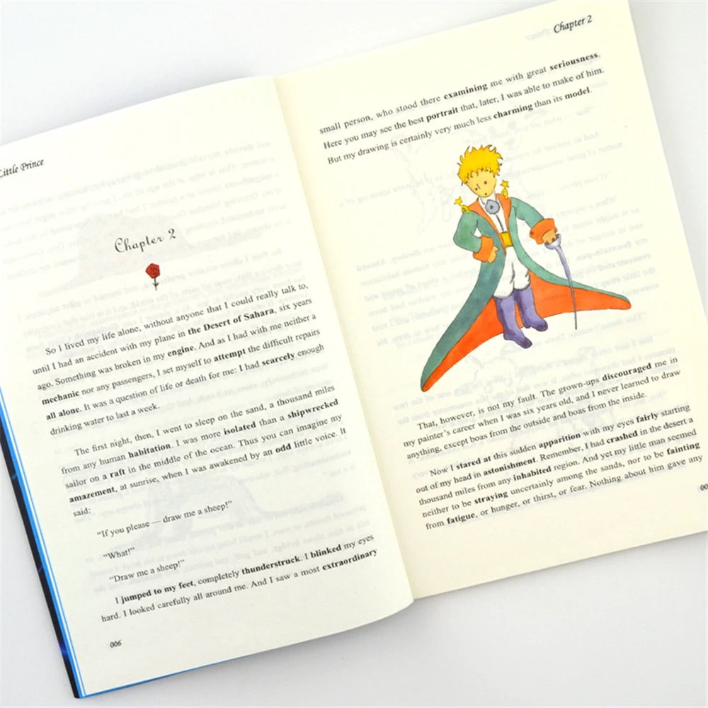 

School & Educational English book Full English original classic masterpiece series ([The Little Prince+ The Old Man and the Sea]