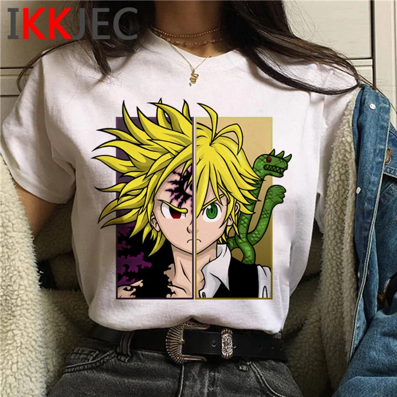 Fullmetal Alchemist Seven Deadly Sins the Promise Neverland Death Note clothes t shirt male streetwear top tees white t shirt