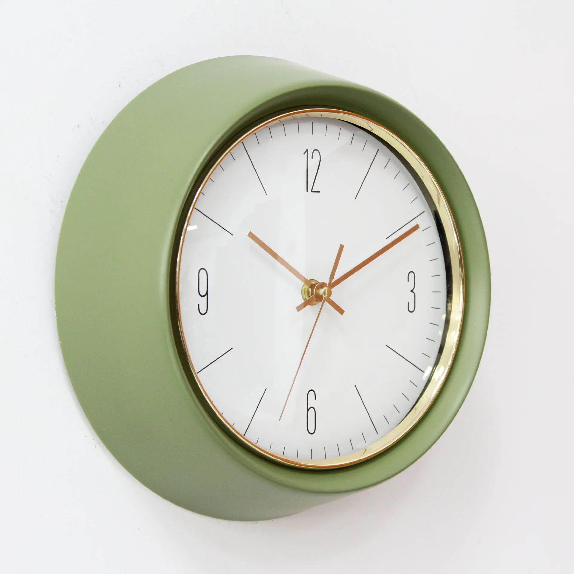 

Simple Metal Office Glass Wall Clock Modern Design Silent Creative Digital Wall Clock Living Room Duvar Saati Home Decor BW50WC