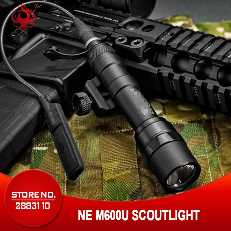 Ночной эволюционный тактический флэш-светильник Airsoftsports M600U Scout светильник Softair тактический светодиодный охотничий фонарь оружейный светильник NE04025