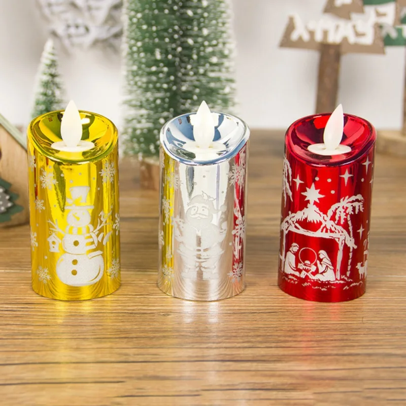 Светодиодный светильник с Беспламенной свечкой работающий от батареек для