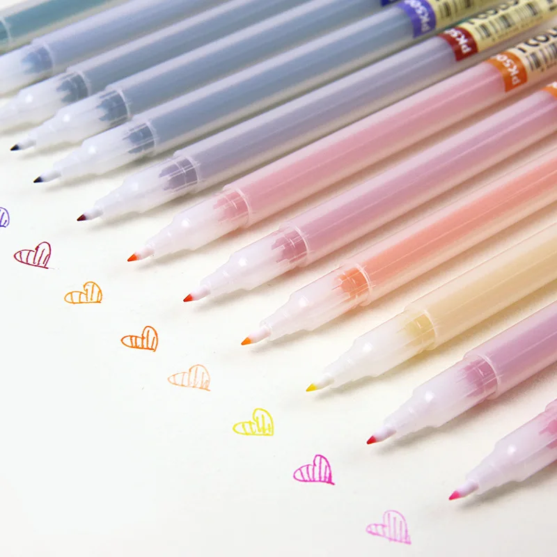 12/24/36 цветов ручка маркер для рисования акварелью на водной основе 0 3 мм тонкая