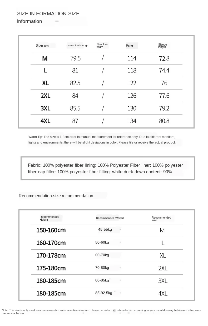 Новинка зимняя мужская одежда ANSZKTN 2020 на 90% белом утином пуху средней и длинной